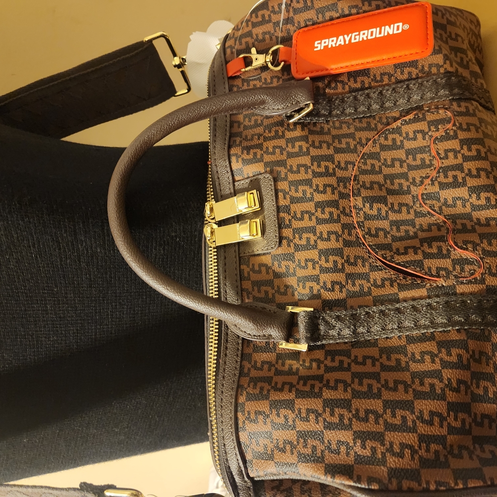 Sprayground Brown Monogram Women's Bag